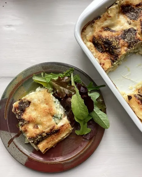 An Inspired Dish for Lasagna with Summer Squash and Cheese Medley